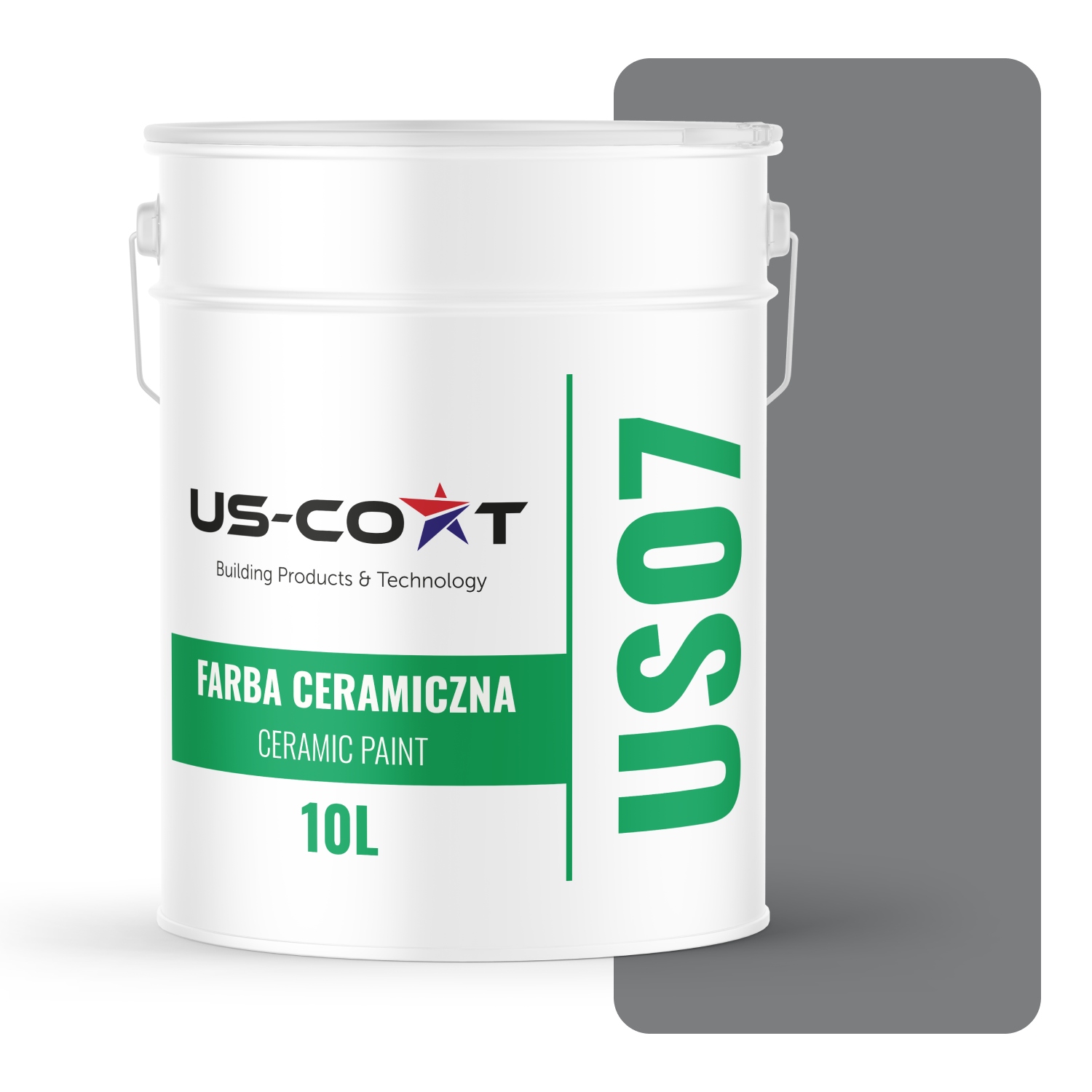 Keramická Farba Na Stenu Farba Šedá Tmavá H1020 10L Matná Na Steny Stropov