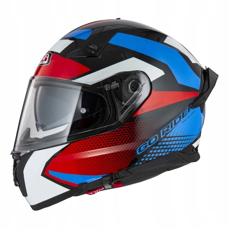 Prilba Nzi Go Rider Stream Duo Quadri Black Red Blue červená Darčeky