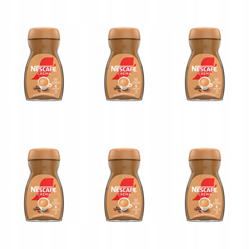 Nescafé Crema Kawa rozpuszczalna 200g X6