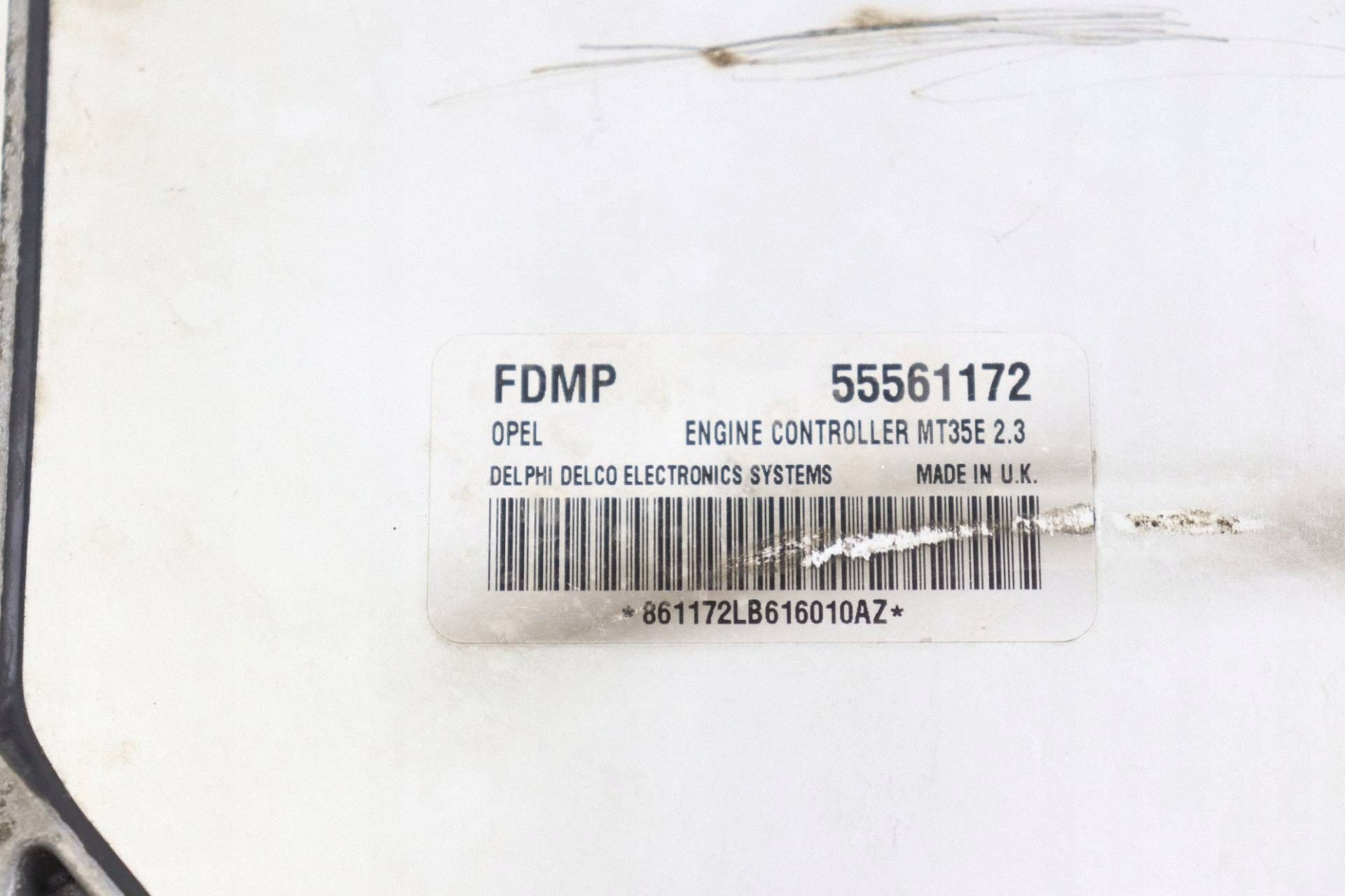OPEL ASTRA H ZAFIRA B computer control unit of the engine 1.6 16V FDMP 55561172