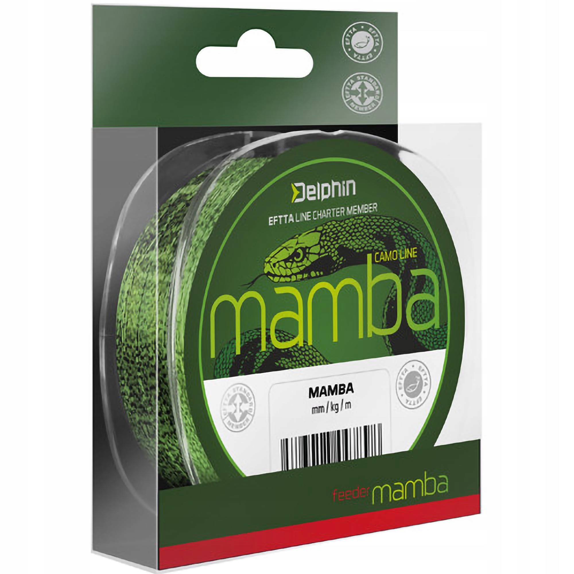 Żyłka Wędkarska Delphin Mamba Feeder Kamuflaż 0,26mm 5,2kg 300m