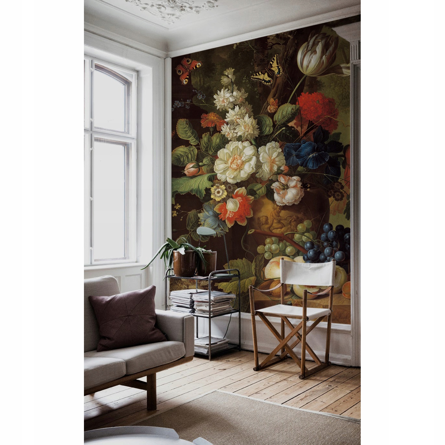 

Flizelina tapeta Kolorowy bukiet vintage 152x104cm
