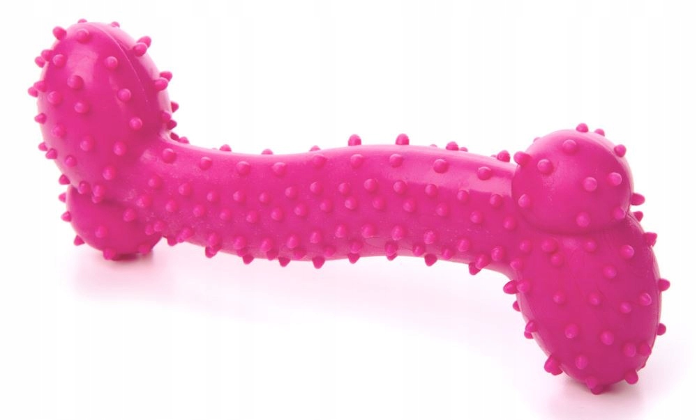 

Kość Tpr różowa * wytrzymała zabawka * 10 cm *
