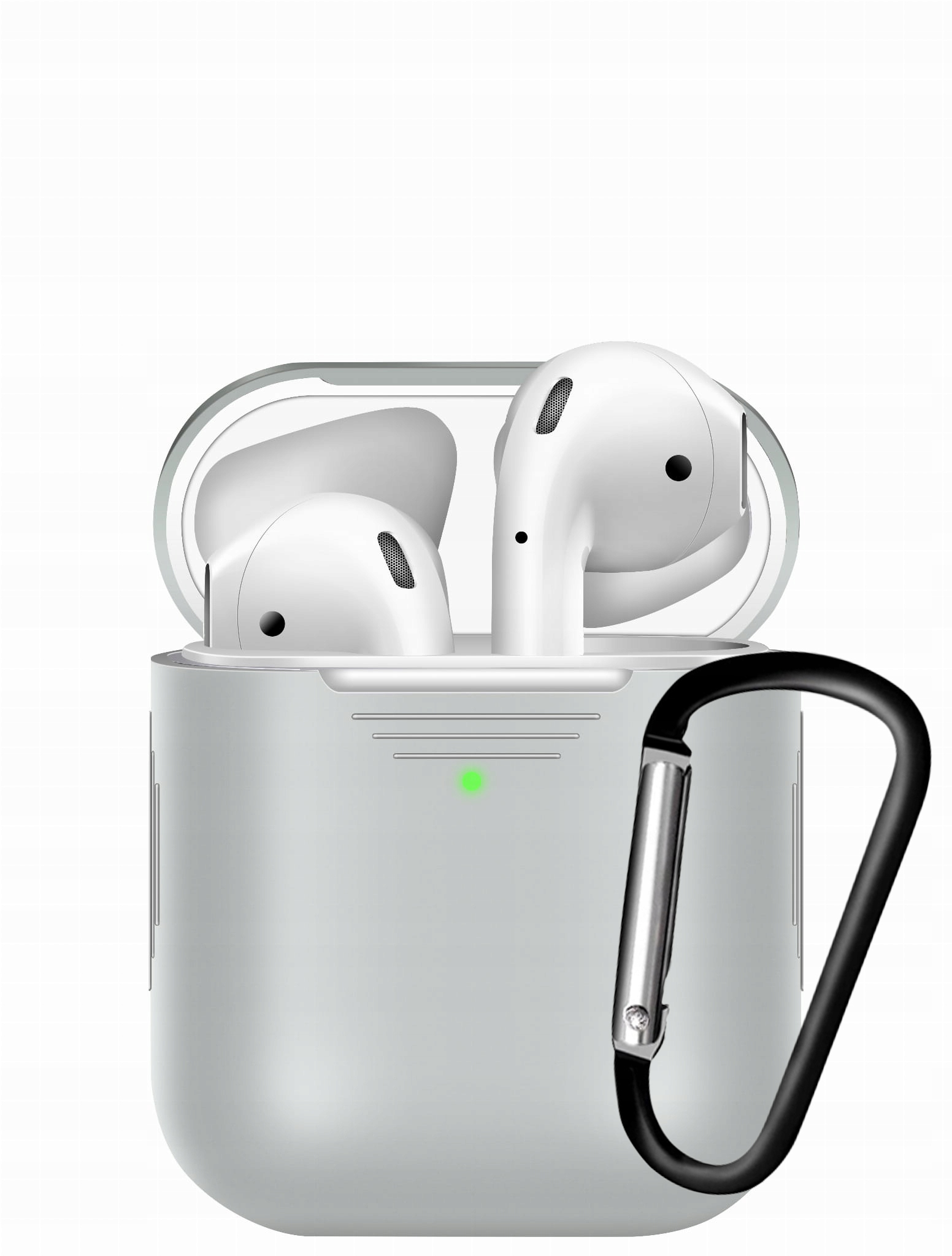 

Etui Do Airpods 1/2 Z Karabinkiem Szary