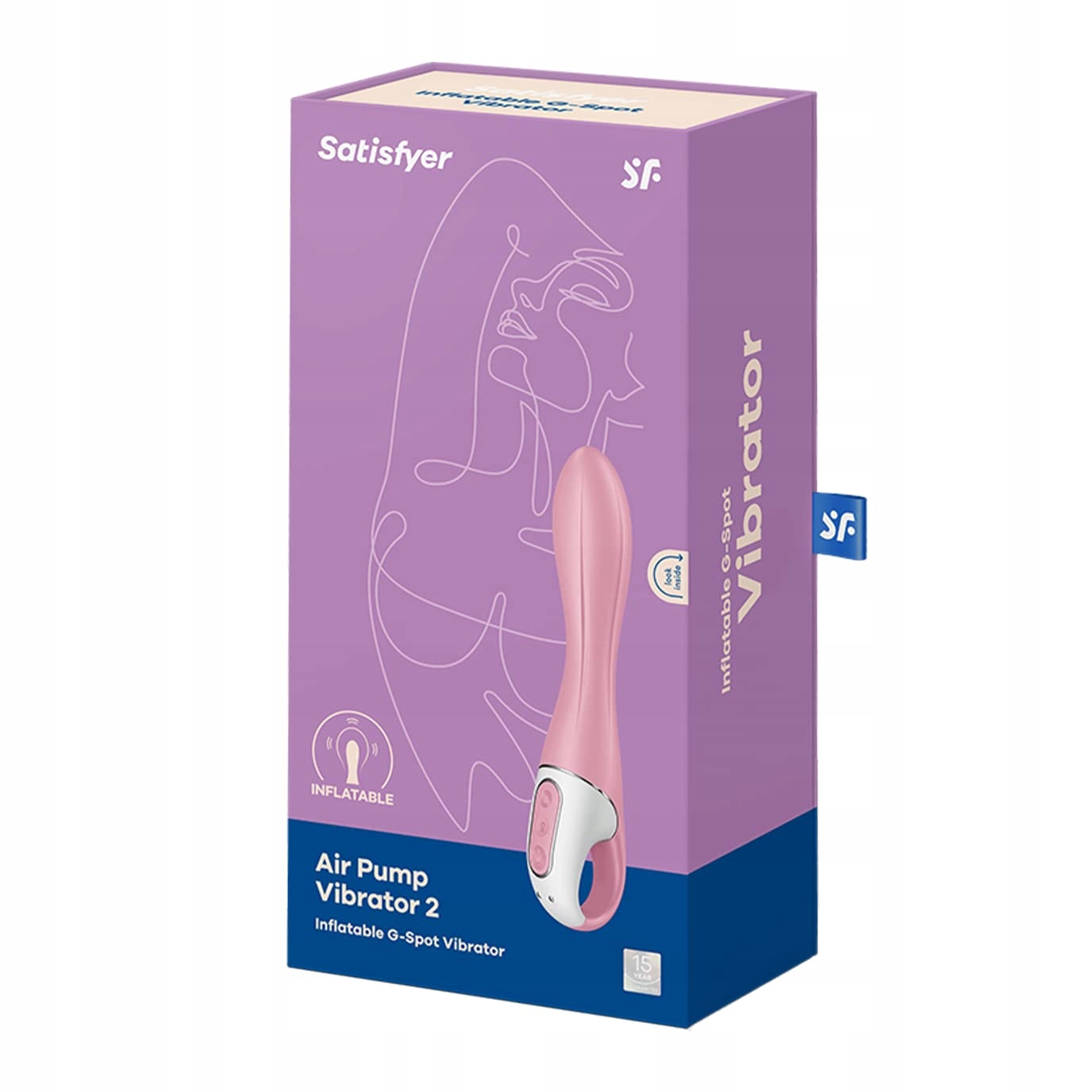 SATISFYER Wibrator Powietrzny G Punkt Silikon Wodoodporny 12 Programów — miniatura 3