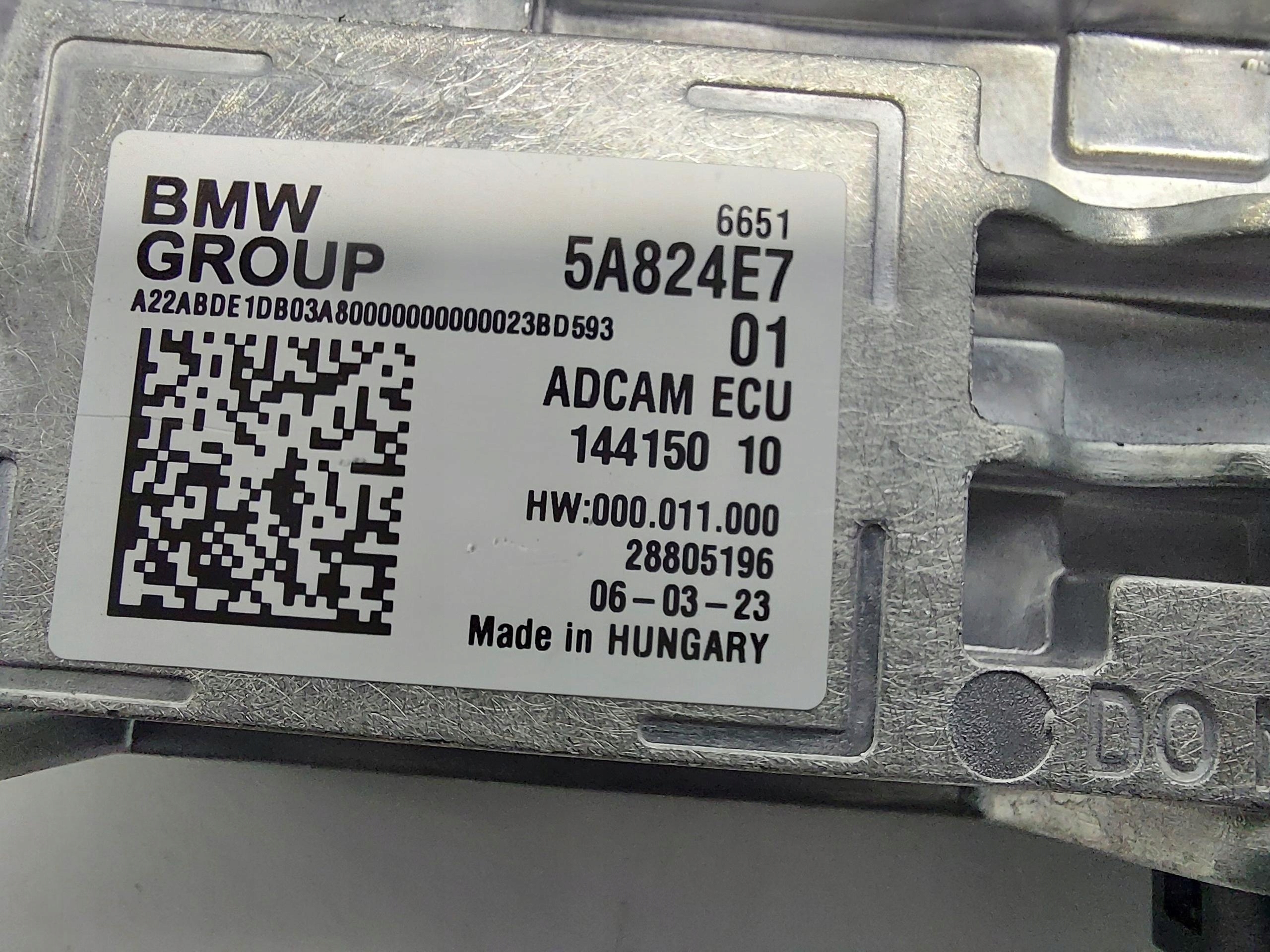 BMW iX1 X1 U11 module control unit kamery 5A824E7