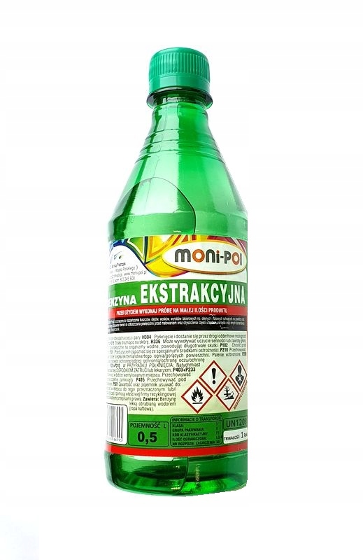 BENZYNA EKSTRAKCYJNA ROZCIENCZALNIK MINI-POL 0,5L