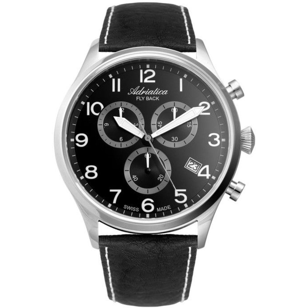 Pánské Hodinky Adriatica na řemínku A8267.5224CH1 Chronograf Swiss Made