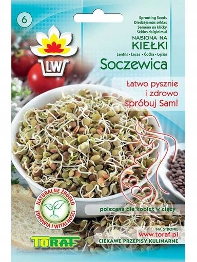 14 x Toraf Čočka – semínka na klíčky 20 g – Toraf