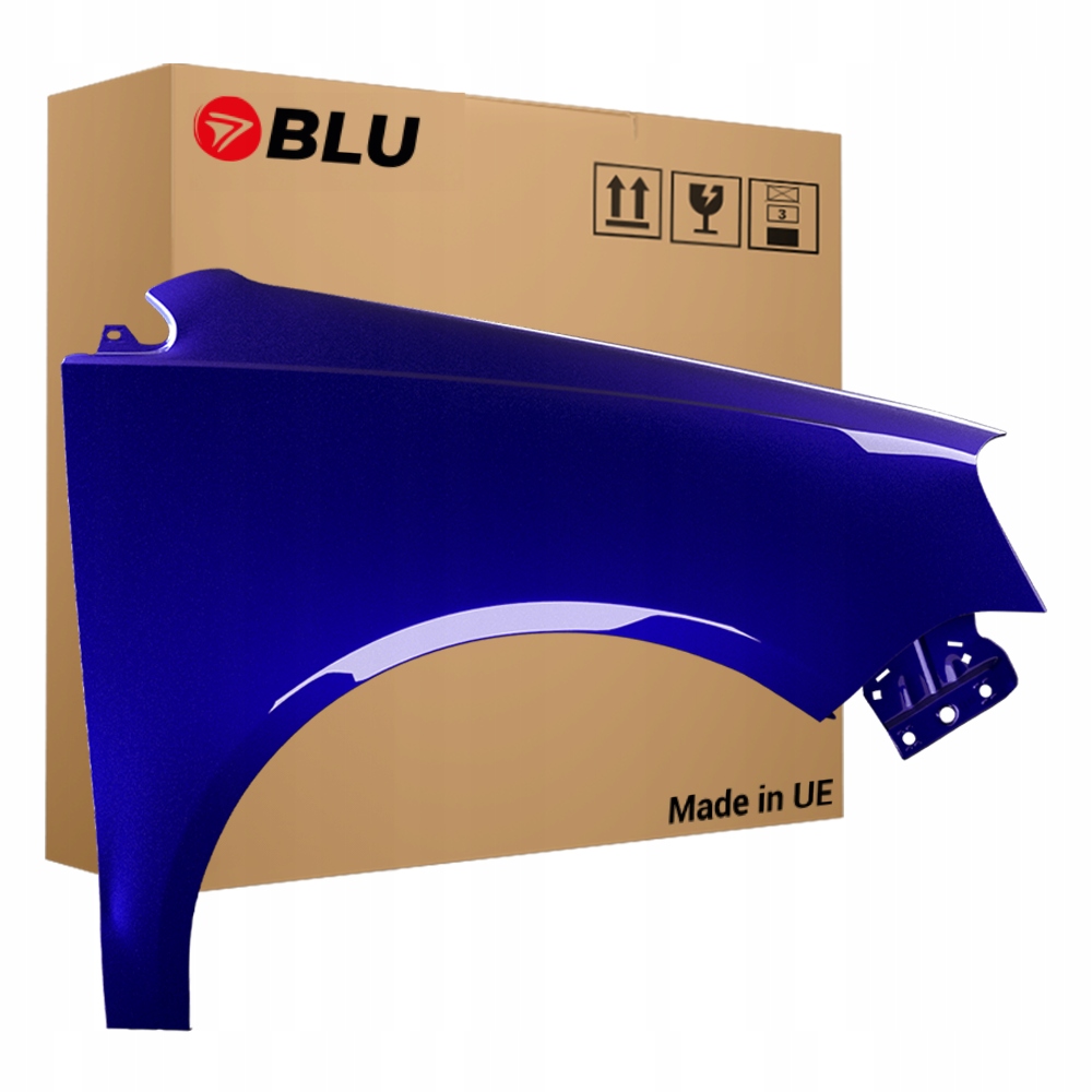 Blu Blatník Vw Polo 9N3 IV 4 LB5N pravý 05-09 přední lift pozink IndigoBlau