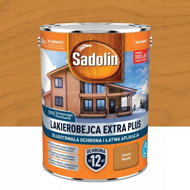 Sadolin Extra Plus 4,5l Orzech włoski