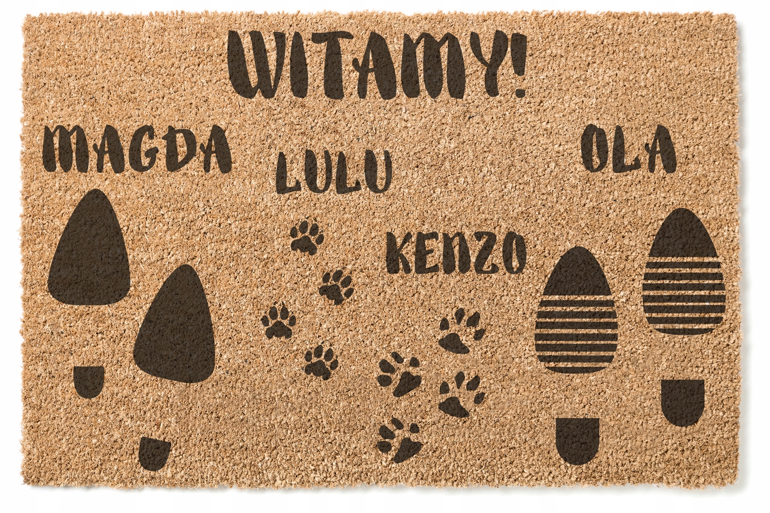 

Wycieraczka z napisem personalizowana 08.1 rodzina