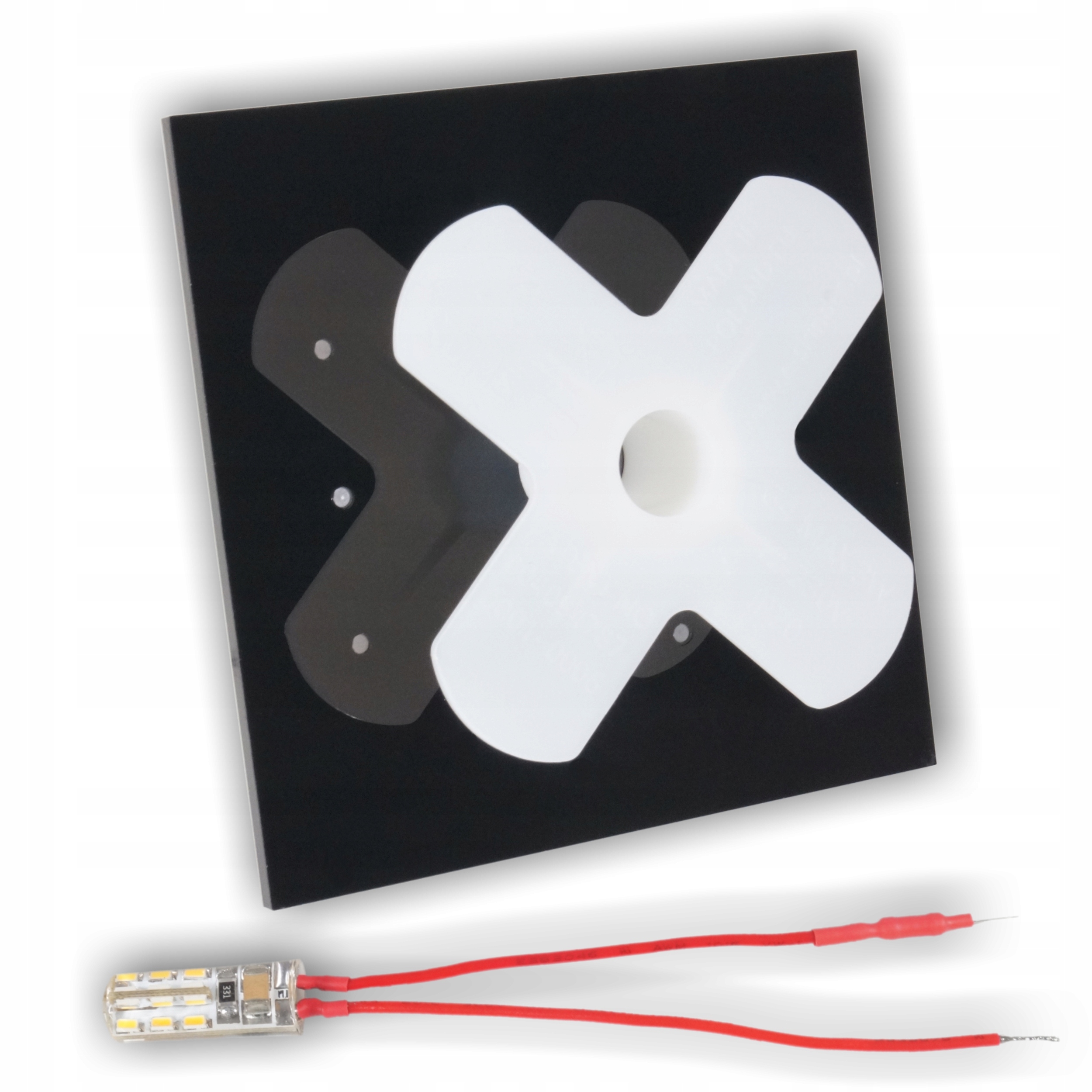 Oświetlenie schodowe oprawa oświetleniowa lampka LED 230V Q6 MOSIĄDZ Rodzaj gwintu zintegrowane źródło LED