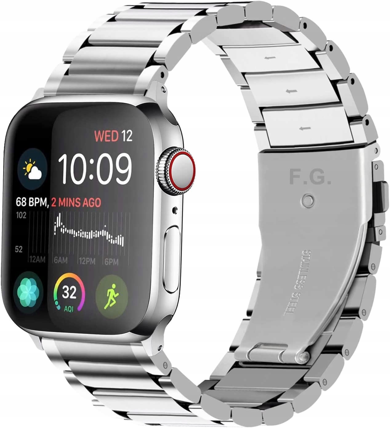 

Pasek GerbGorb do Apple Watch 44mm metalowy
