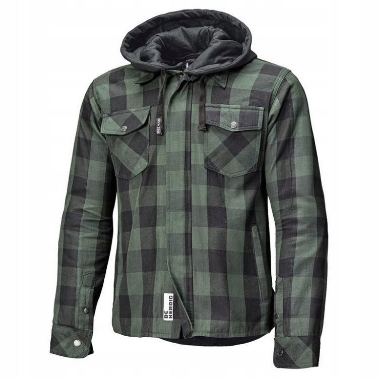 Held Lumberjack II flanelová košeľa s chráničmi, khaki/čierne, vel.XL