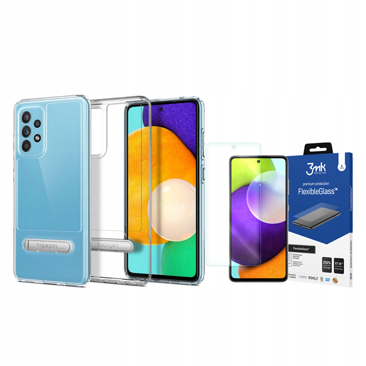 

Spigen Etui Do Galaxy A72/A72 5G + Szkło 3MK Fg