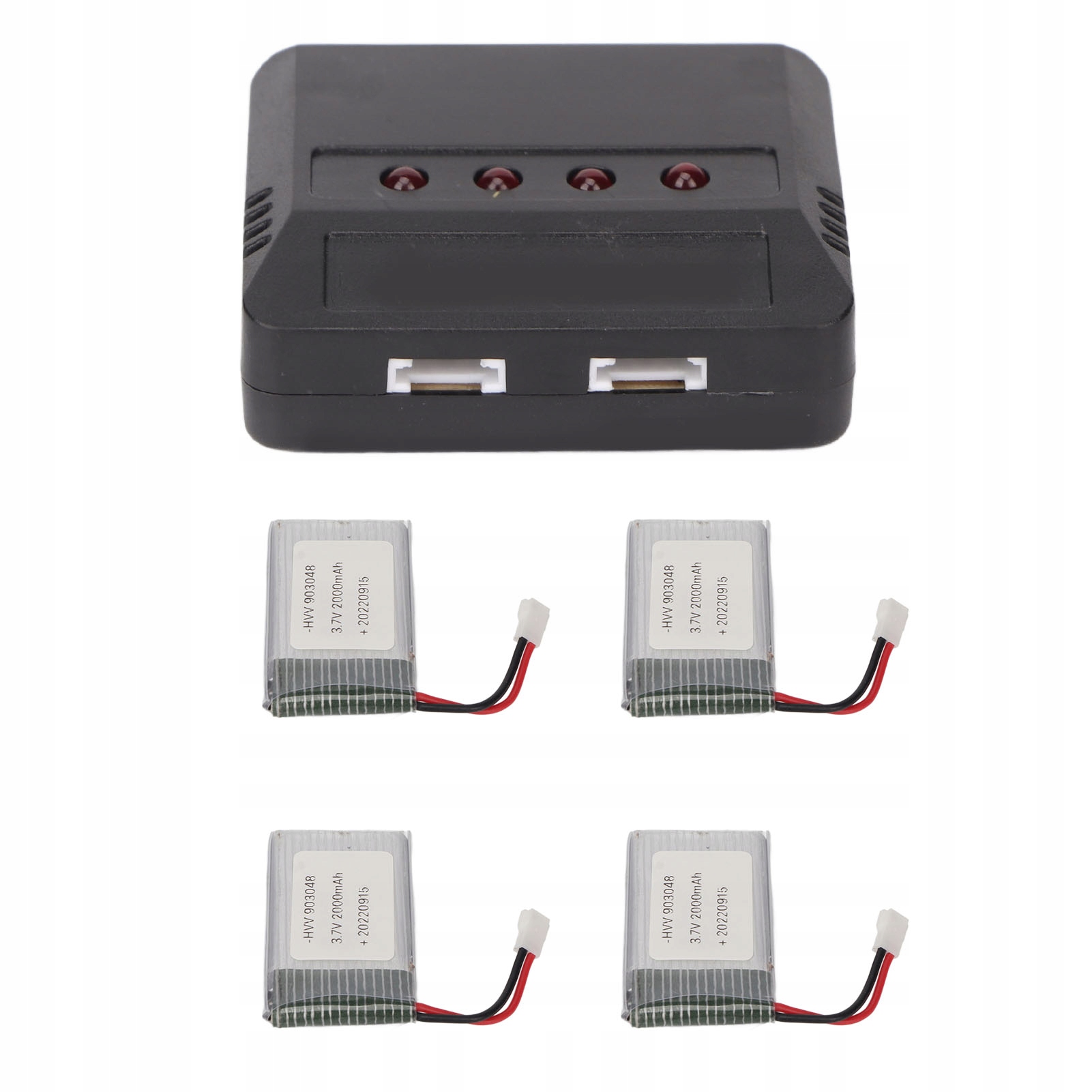 4 sztuk 903048 3.7V 2000mAh RC bateria do drona