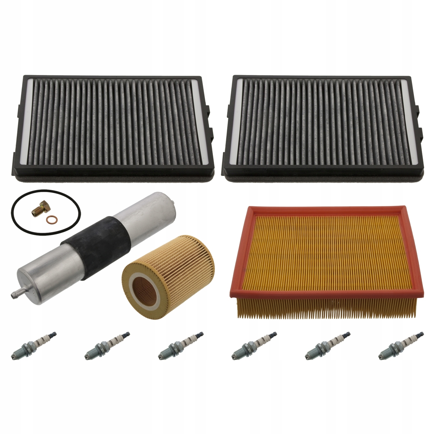ZESTAW FILTRY ŚWIECE do BMW 5 E39 520i 523i 528i Producent części Febi Bilstein