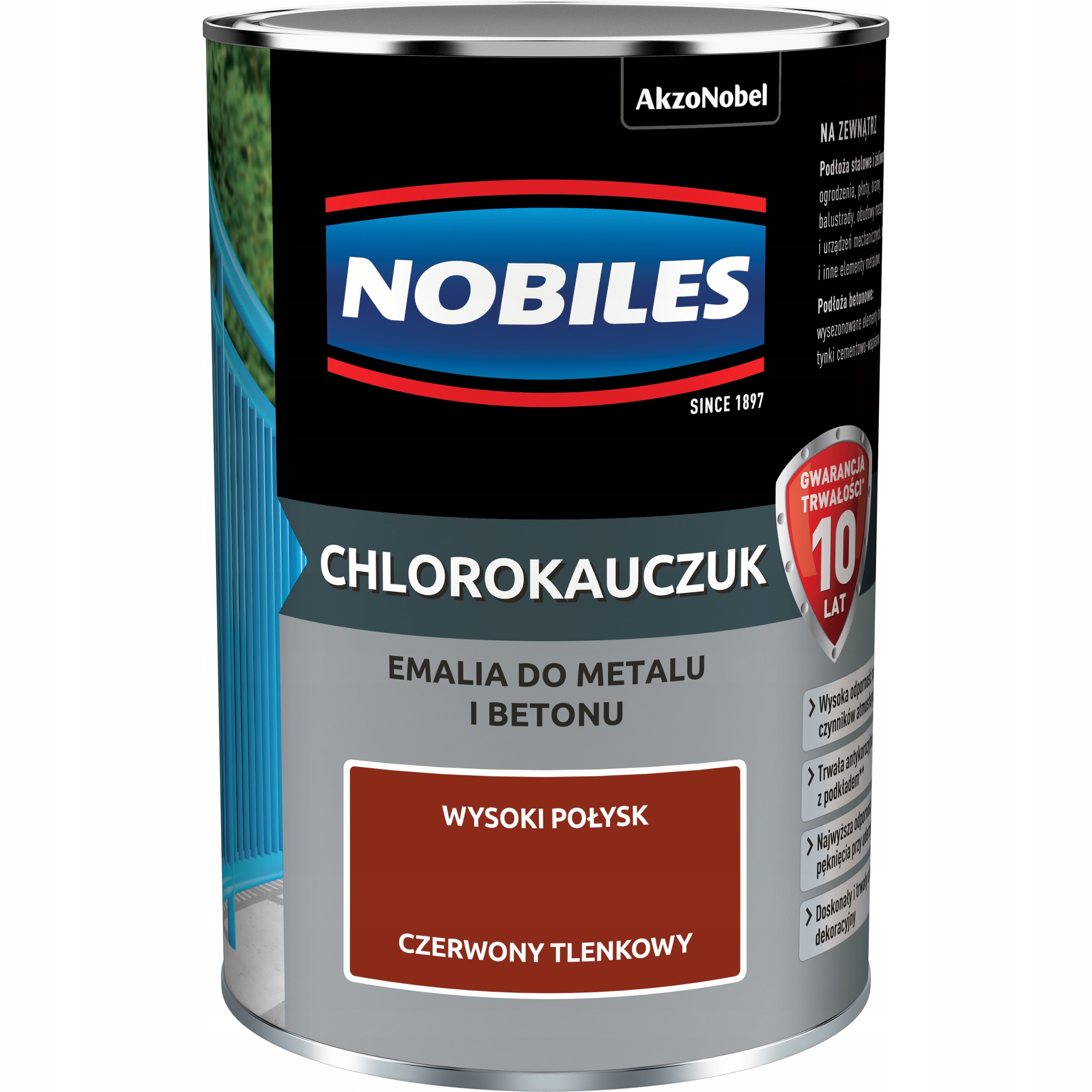 

Nobiles Chlorokauczuk Czerwony Tlenkowy 0,9L