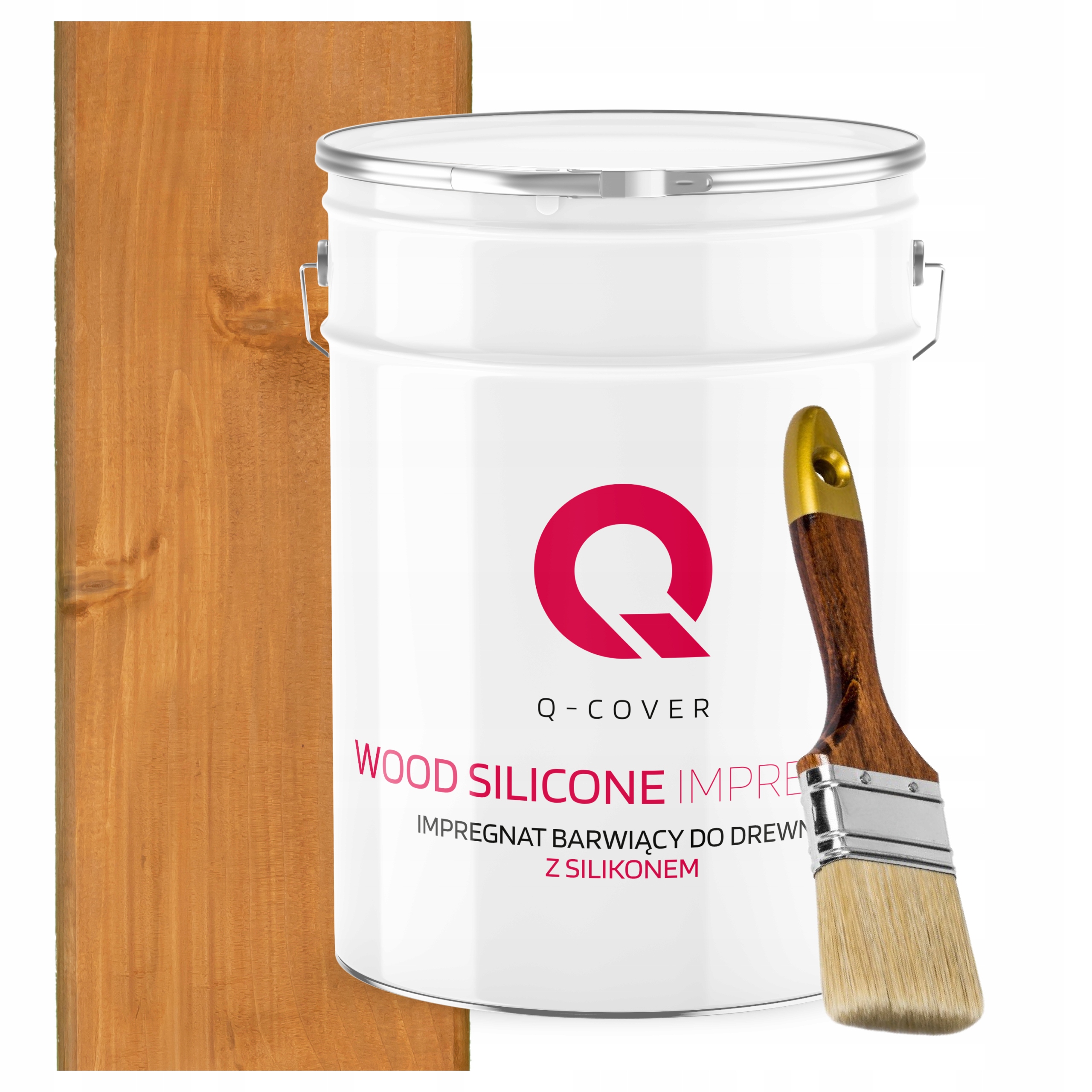 Impregnat Na Dřevo Barva Se Silikonem Chron Barvy Trvanlivý Dub 10L Dárek