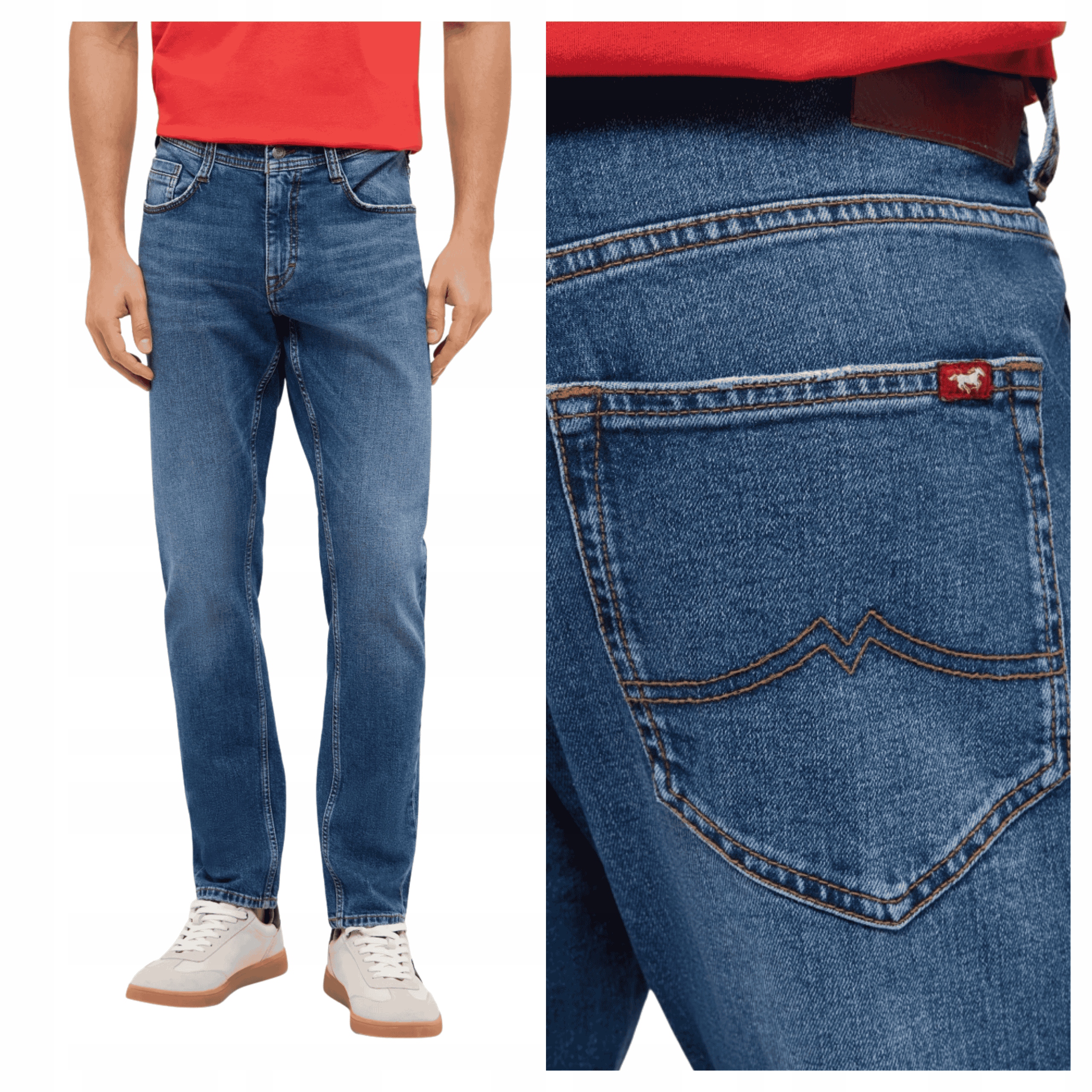 Pánské kalhoty Mustang Style Oregon Slim Jeansové modré W31 L30