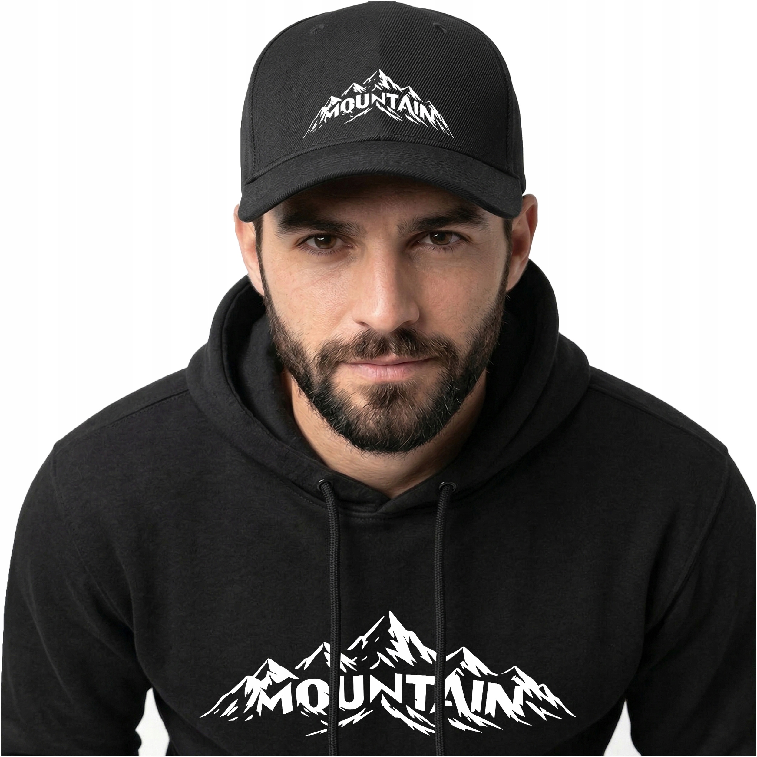 Komplet Pro Něj Mountain mikina 3XL s kapucí Čepice fanouška Hor Dárek