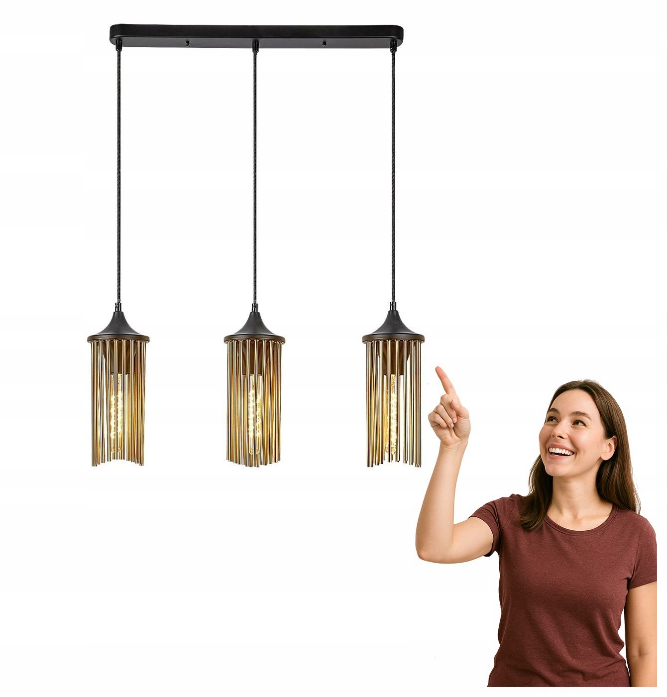 Závěsná lampa Roxas 72153 Rabalux
