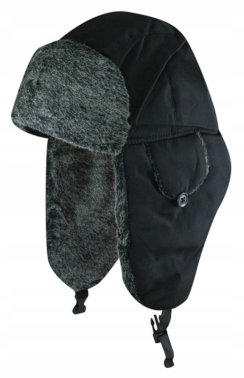 

Ciepła Zimowa Czapka z Futerkiem i Nausznikami