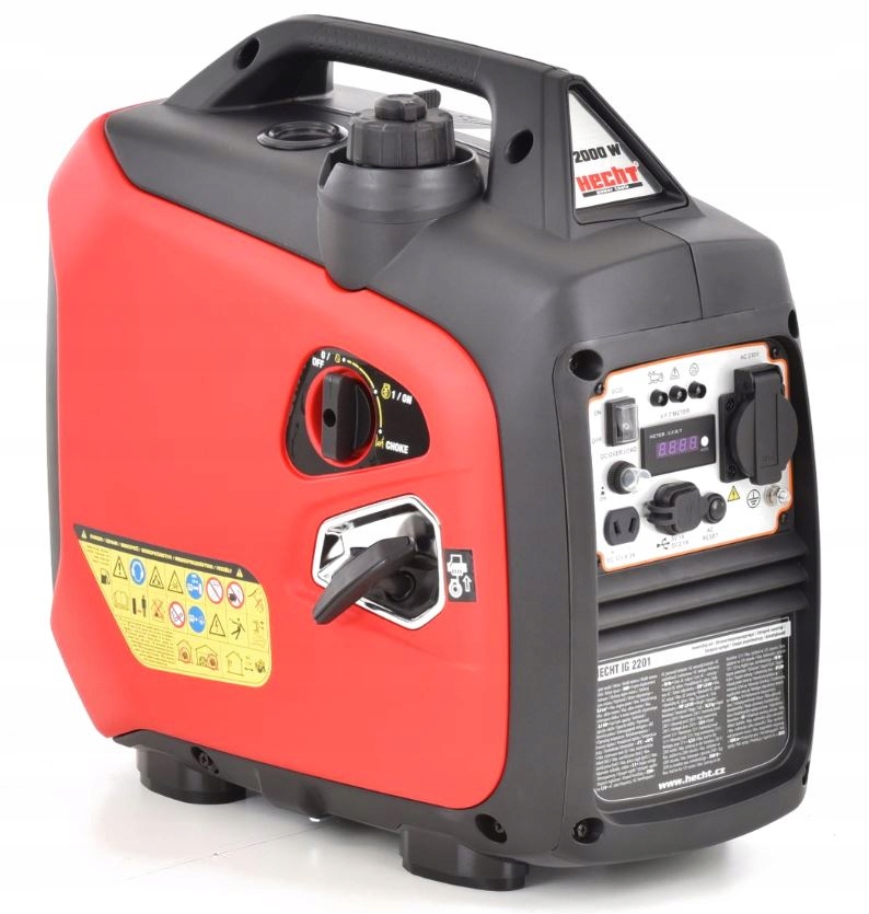 AGREGAT GENERATOR PRZENOŚNY INWERTOROWY JEDNOFAZOWY HECHT IG2201 2000W 2USB