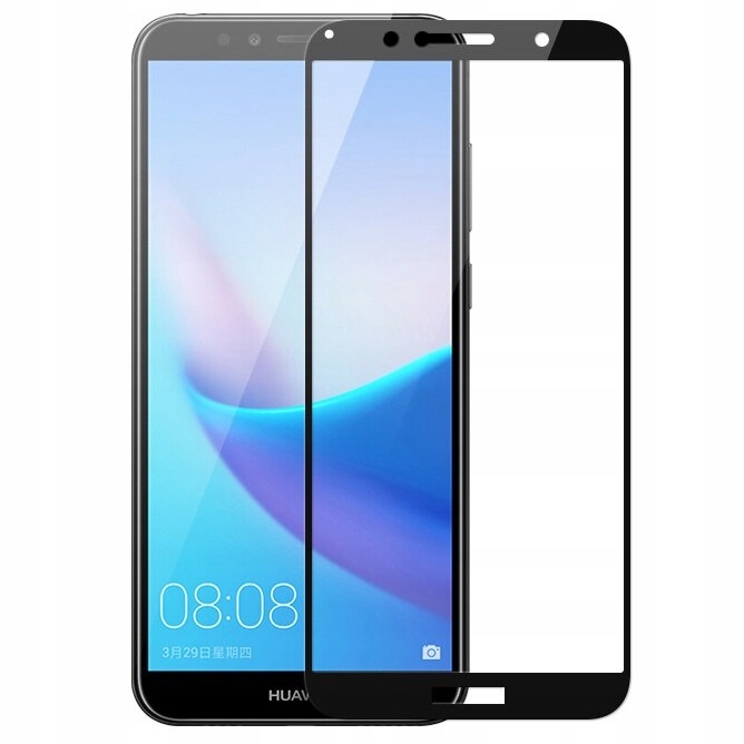 

Szkło Cały Ekran Czarne 3D Do Huawei Y6 2018