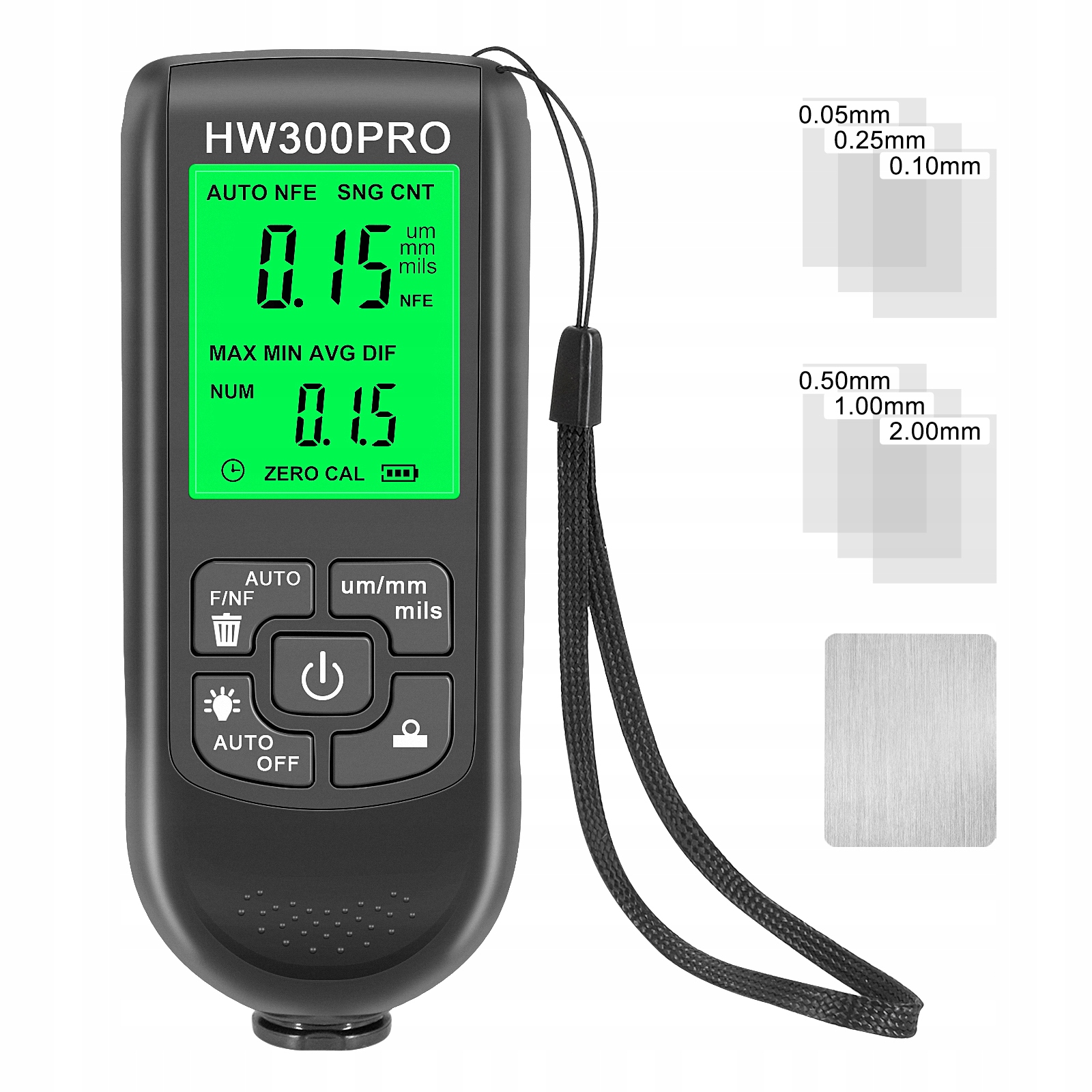 MIERNIK GRUBOŚCI LAKIERU TESTER HW-300PRO