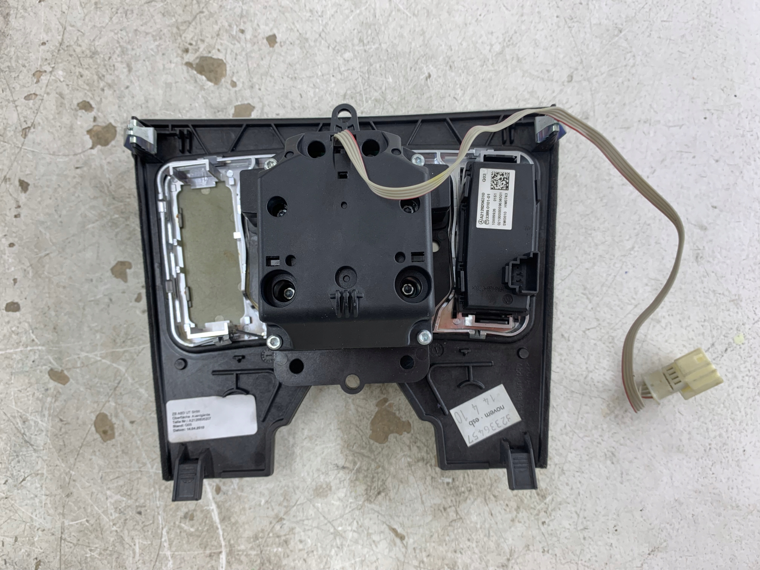 MERCEDES W212 PANEL switch IDRIVE SZCZOTKOWANE aluminium