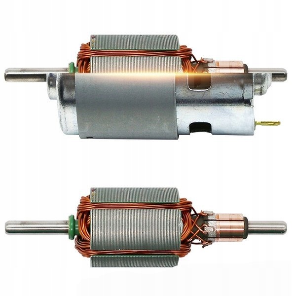 Silnik szczotkowy DC 21V - RS550VC - 12 zębów Symbol rs550