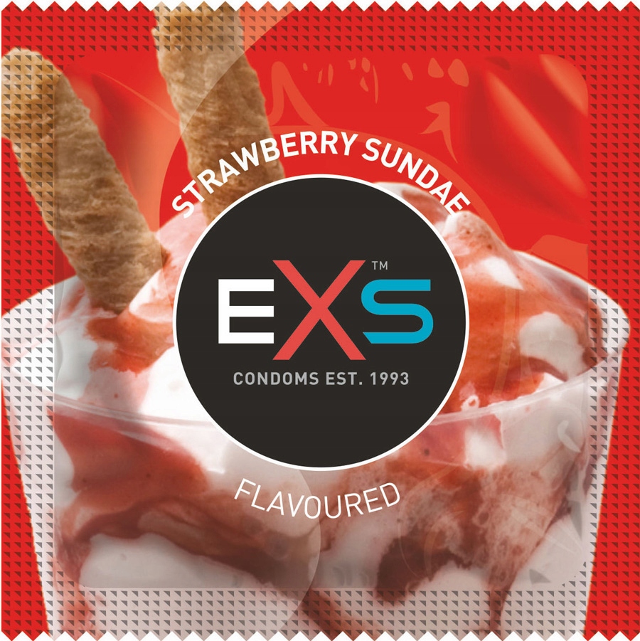 

Exs Strawberry prezerwatywy truskawkowe 1 szt.
