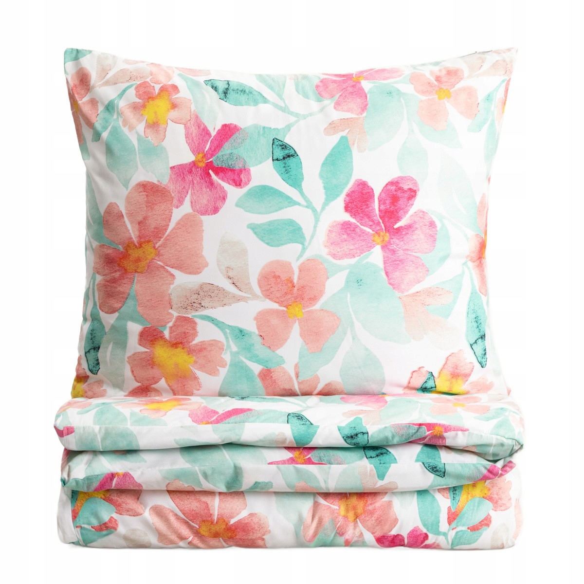 Pościel Fiore z mikrofibry w kwiaty 220x200 2*70x80 cm Homla