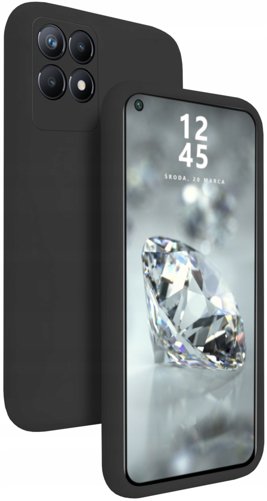 

Etui Case Silicon Liquid Do Realme 8I Szkło