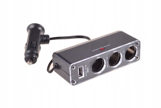 

Rozdzielacz gniazda zapalniczki 3w1 WF0096 z usb