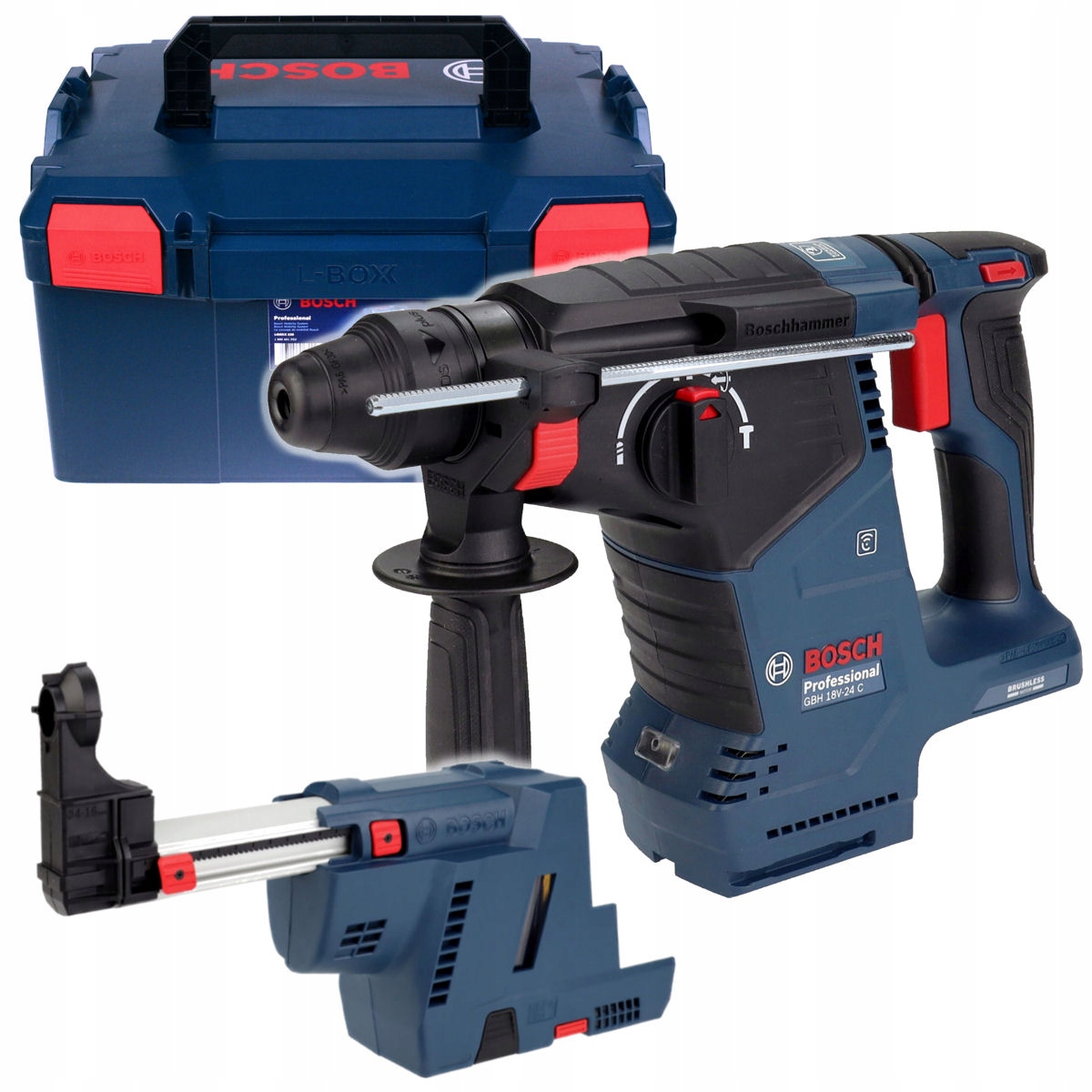 Akumulatorowy Młot Gbh 18V-24 C Bosch L-boxx Korpus Odsysacz Gde 18V-16
