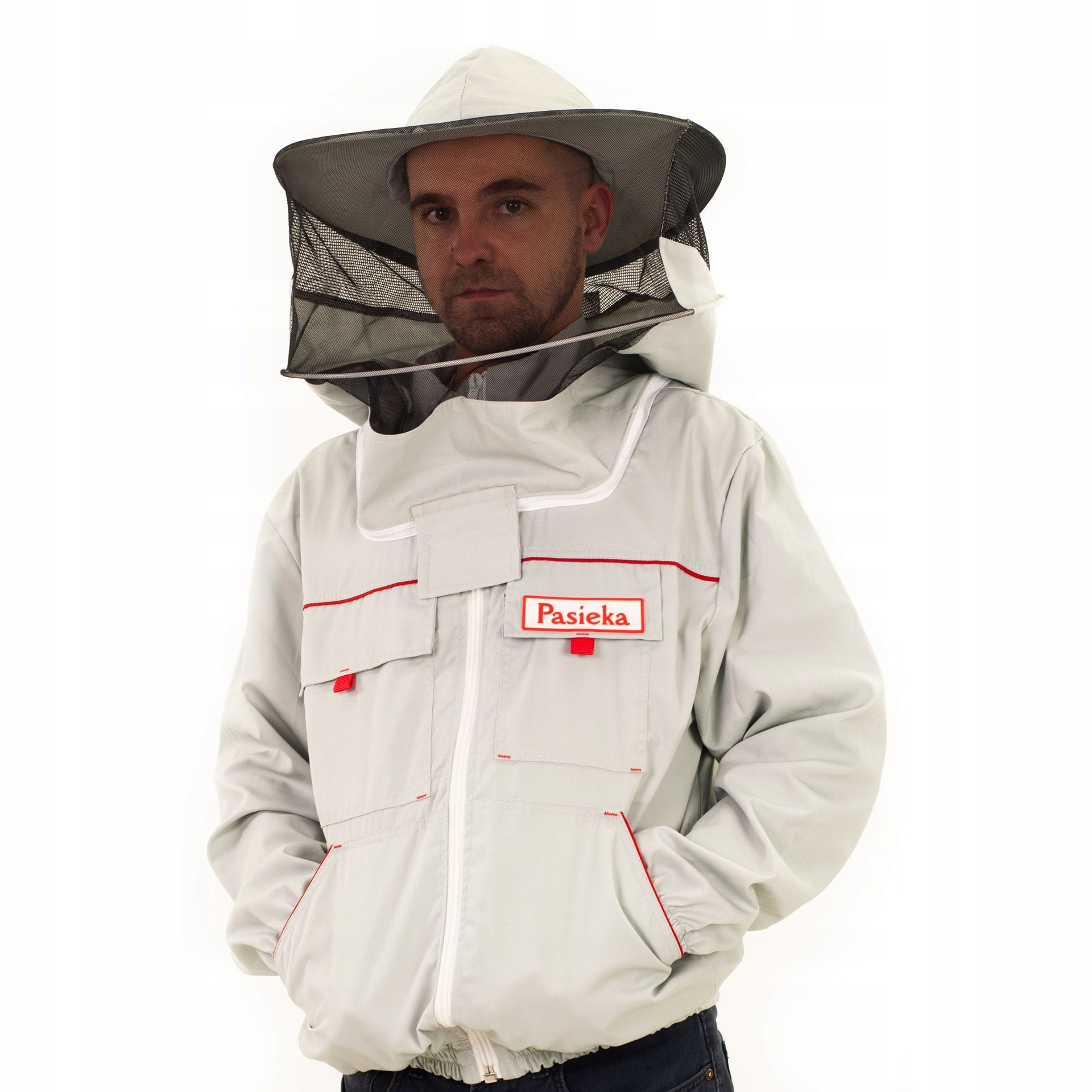 

Bluza pszczelarska rozpinana z kapeluszem roz XL