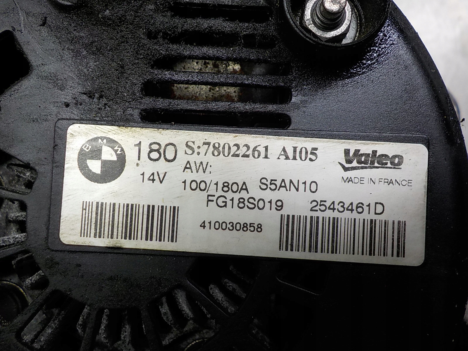 BMW X1 (E84) ALTERNATOR 7802261 2543461D