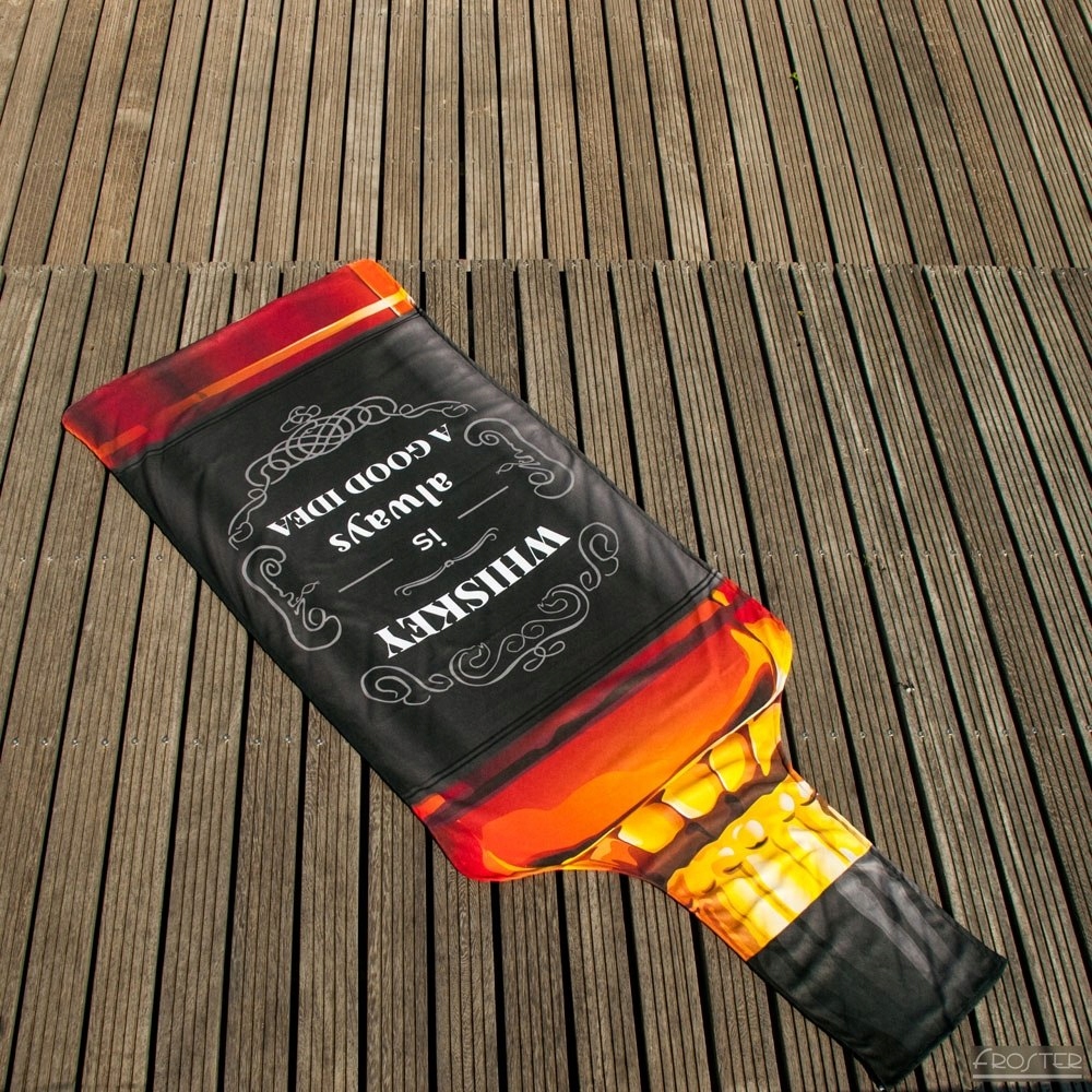 RĘCZNIK PLAŻOWY KĄPIELOWY NA PLAŻĘ BASEN WHISKY Motyw inny