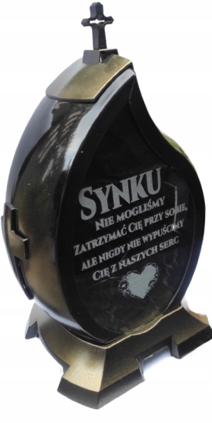 

Znicz Grawer Łza Złoty Synku Led