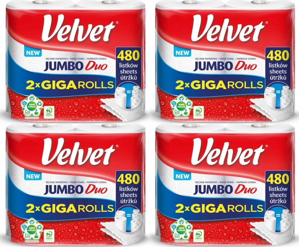 

Velvet ręcznik papierowy Jumbo Duo 2 Giga Rolki x4