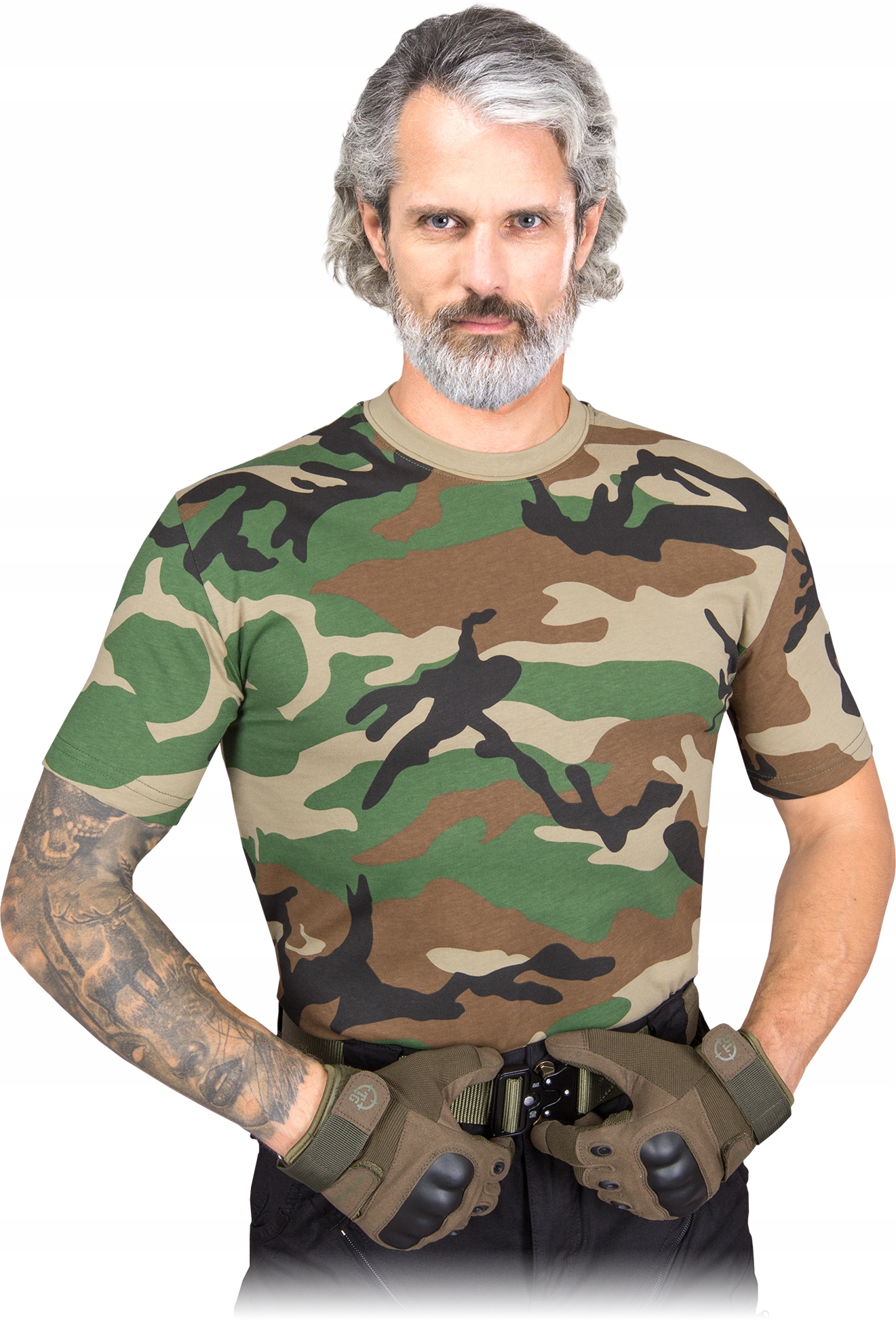 T-shirt z krótkim rękawem Reis Tg Tarnung Moz r. S