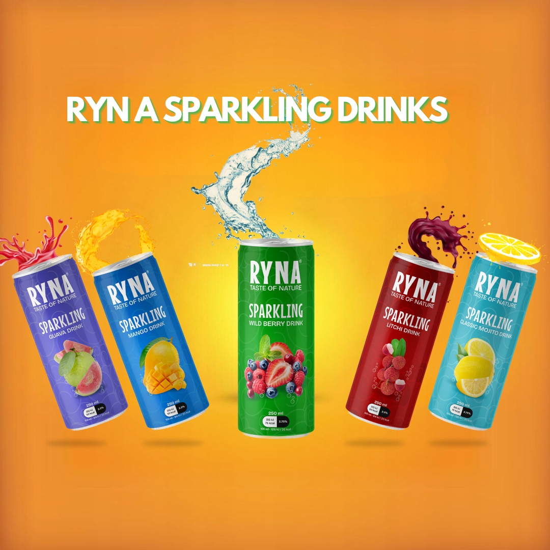 RYNA MANGO SPARKLING DRINK 250ML Volume 250 ml