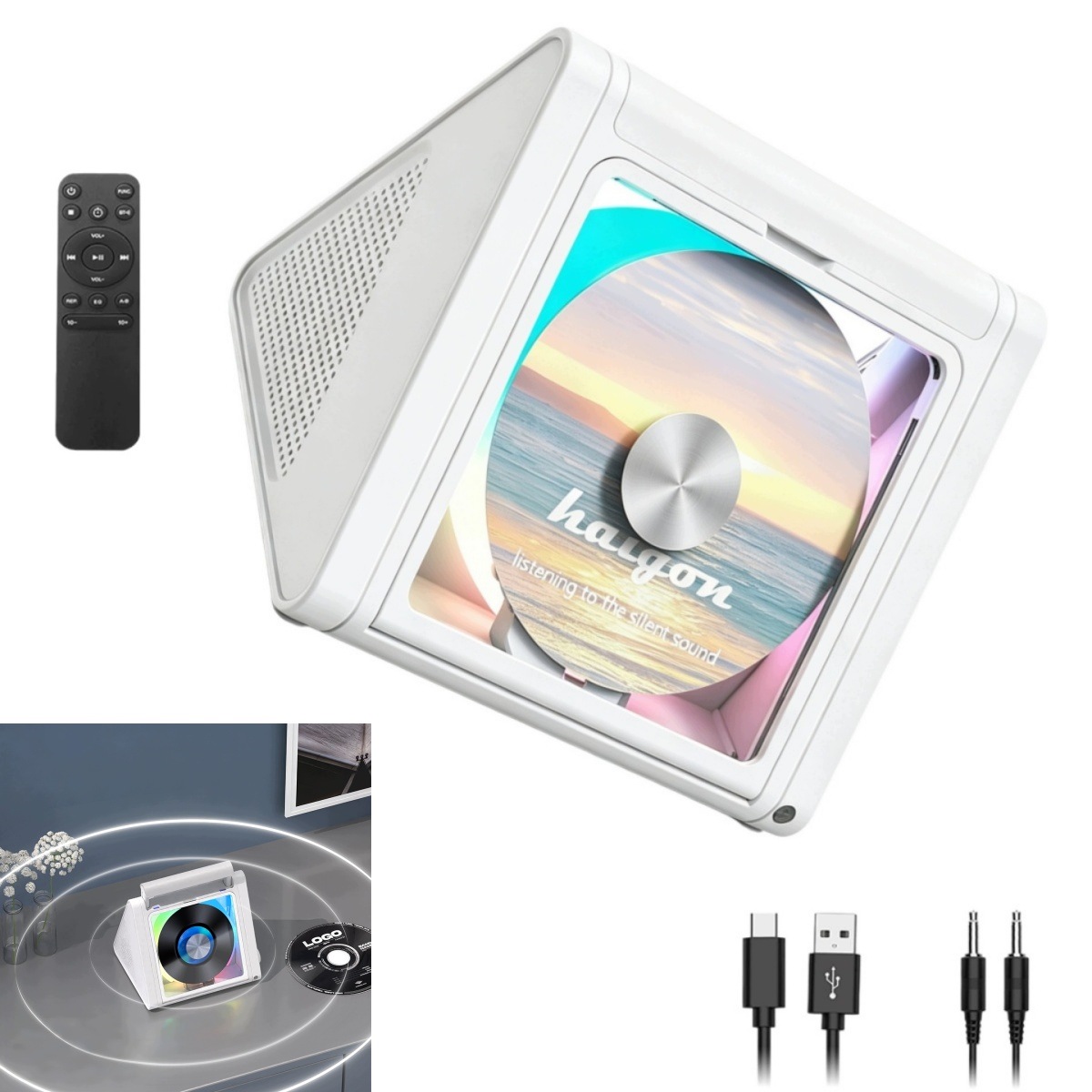 CD přehrávač, nový Bluetooth reproduktor, přenosný multifunkční reproduktor