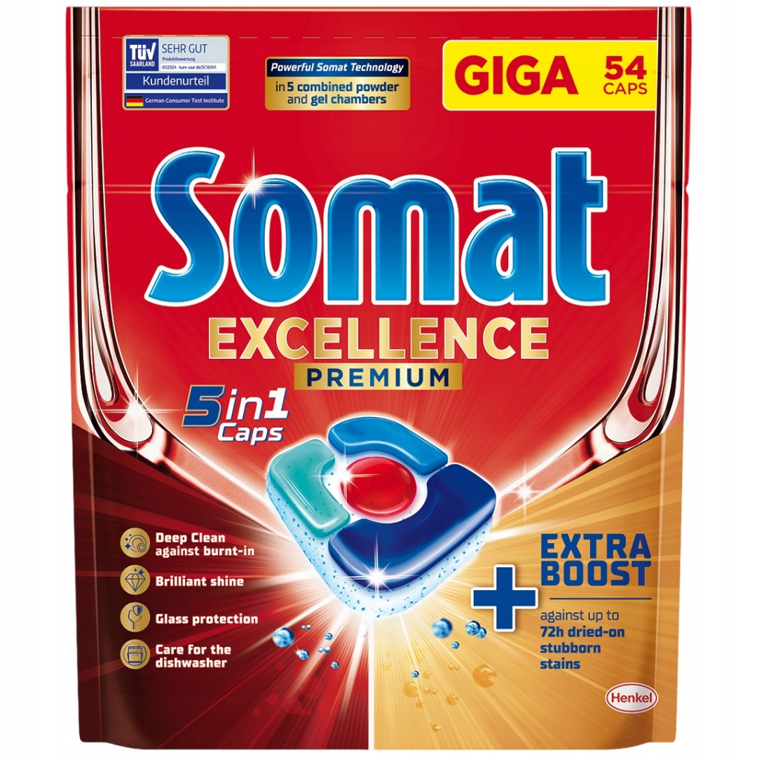 Levně Somat Tabs Excellence 5v1 tablety do myčky 54 ks