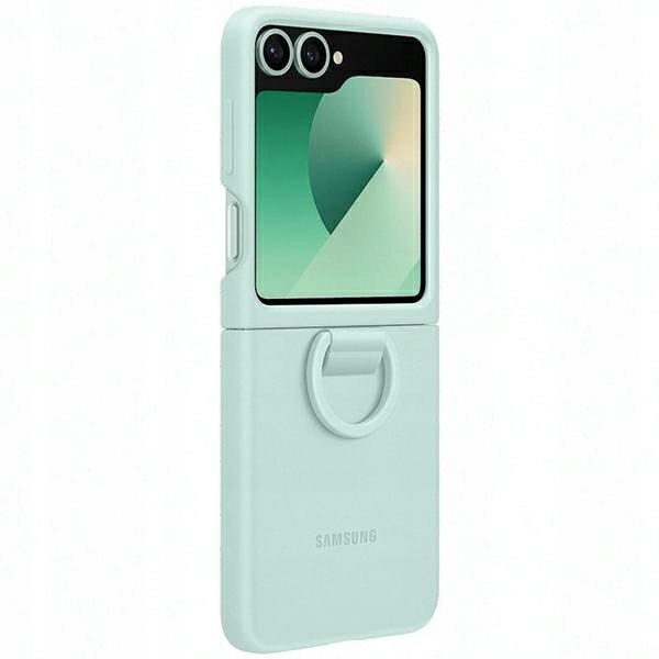 Puzdro Samsung EF-PF741TMEGWW Z Flip6 F741 mätové/mint Silicone Case with Ri
