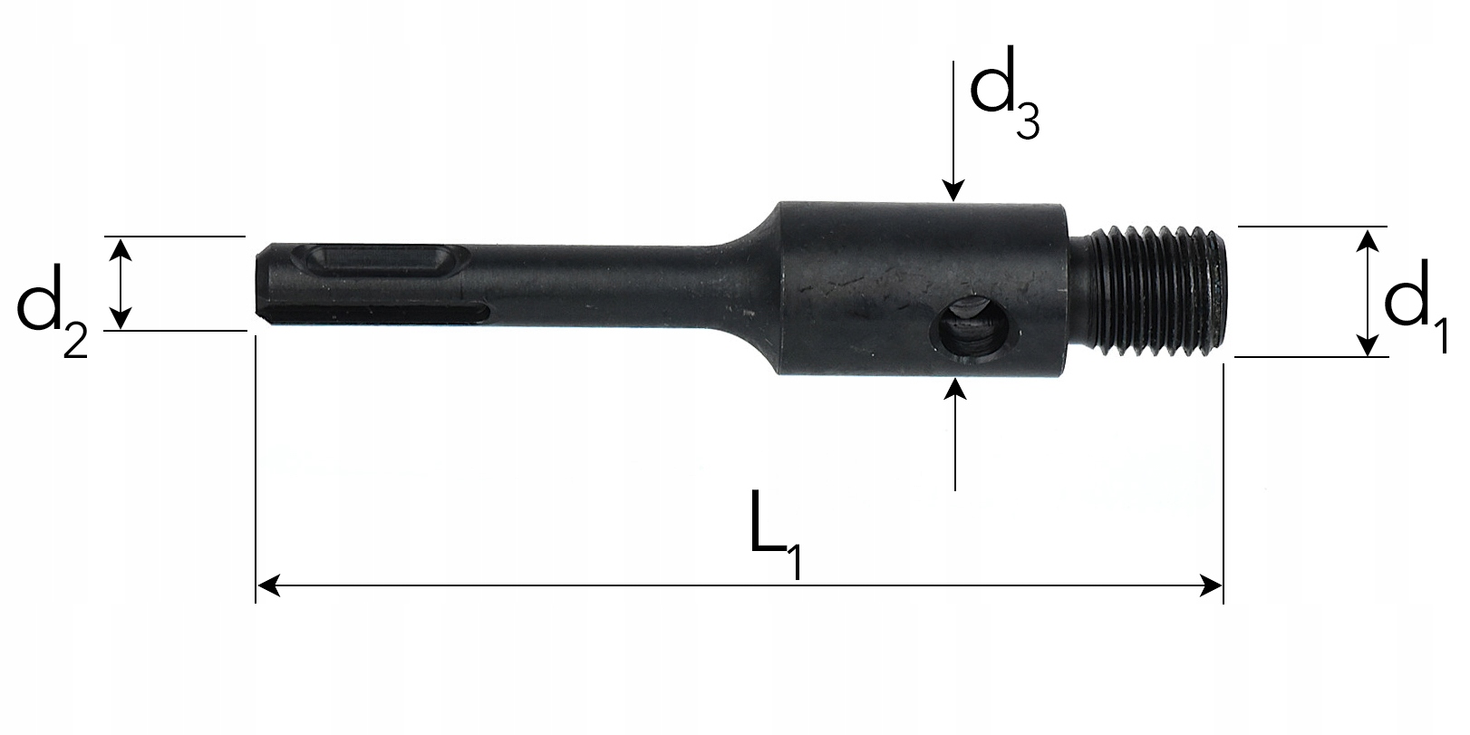 Adapter SDS+ na gwint M16 Zasilanie ręczne