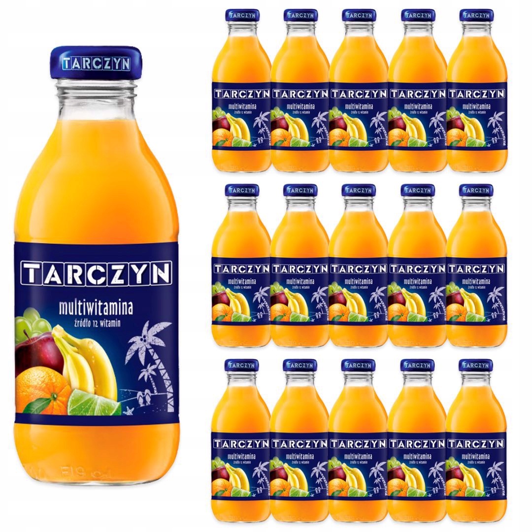 Levně Tarczyn Multiovocný nápoj multivitamín 12 vitamínů 300 ml x 15 kusů